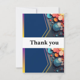 Cartão De Agradecimento Thank your loved ones with this beautiful wedding