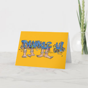 Cartão De Agradecimento Thankle You Thank You Card