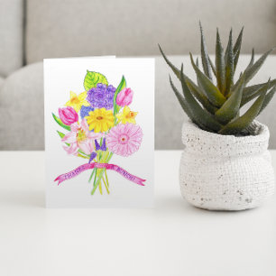 Cartão De Agradecimento Thanks a Bunch Thank You Card