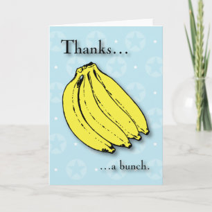 Cartão De Agradecimento Thanks... a bunch. Thank You Card