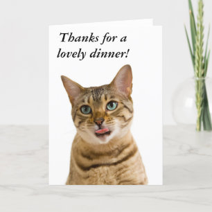 Cartão De Agradecimento Thanks for a lovely meal