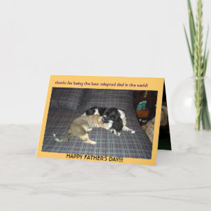 Cartão De Agradecimento thanks for being the best adopted dad in the world