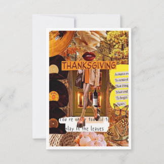 Cartão De Agradecimento Thanksgiving Card