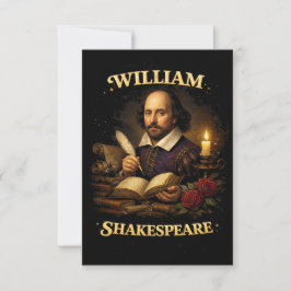 Cartão De Agradecimento The Bard by Candlelight