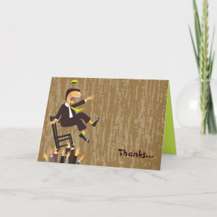 Cartão De Agradecimento The Hora Chair Dance Folded Thank You Card