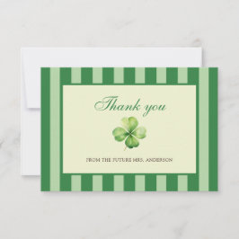 Cartão De Agradecimento The Luckiest Bride Bridal Shower