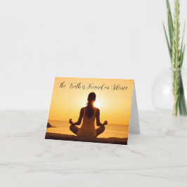 Cartão De Agradecimento The Truth is Found in Silence Blank