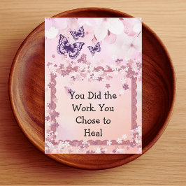 Cartão De Agradecimento Therapist Client Thank You – Pink Empowerment Card