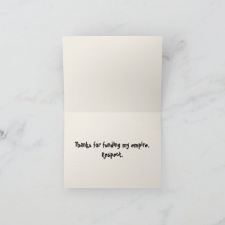 Cartão De Agradecimento Thug Life Baby Thank you notes