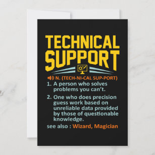 Cartão De Agradecimento TI de definição de suporte técnico