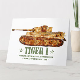 Cartão De Agradecimento Tiger I Guerra Mundial 2 Panzer Alemão de Tanque P