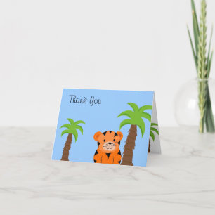 Cartão De Agradecimento Tigre Fofo Obrigado