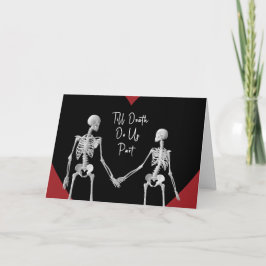 Cartão De Agradecimento Till Death Do Us Part Valentine's Day Card opt1