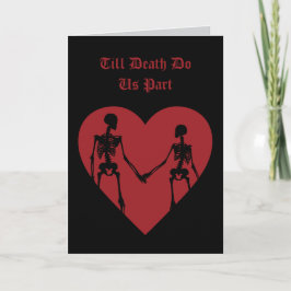 Cartão De Agradecimento Till Death Do Us Part Valentine's Day Card Red