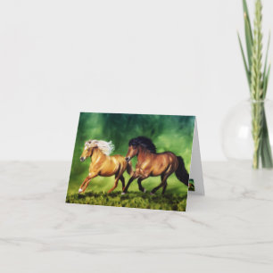 Cartão De Agradecimento Time de Sonho-Cavalos Islandeses