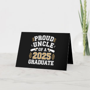 Cartão De Agradecimento Tio Orgulhoso De Um Graduado Da Turma De 2025 Grad