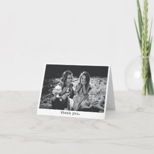 Cartão De Agradecimento Tipo de Letra de Máquina de Fotografia Personaliza