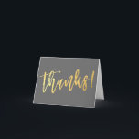 Cartão De Agradecimento tipo de script dourado do bar mitzvah de OBRIGADOS<br><div class="desc">[ NOTA - O EFEITO DOURADO É UMA IMAGEM IMPRESSA ] Um design moderno e simples para uma Configuração de CARTÕES DE AGRADECIMENTOS como modelo, é simples adicionar seus próprios detalhes ou clicar no botão personalizar e você pode adicionar ou alterar texto, fontes, tamanhos etc. DICA: 1. Para redimensionar/reposicionar a...</div>