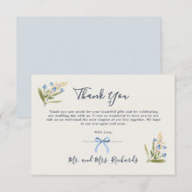 Tipografia de Aquarela de Flores Silvestres Azuis