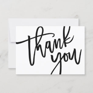 Cartão De Agradecimento Tipografia, Lettering, Chá de panela, Casamento