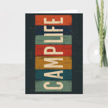 Tipografia Vintage de Acampamento