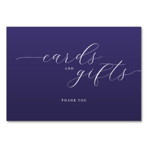 Cartão de Agradecimento Tipográfico Roxo Elegante
