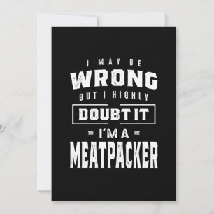Cartão De Agradecimento Título De Trabalho Do Meatpacher Presente Para Mu