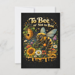 Cartão De Agradecimento To Bee or Not to Bee