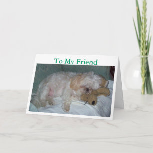 Cartão De Agradecimento To My Friend, Thanks for always being there