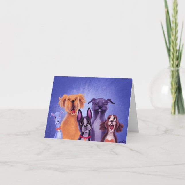 Cartão De Agradecimento Todos Os Cães (Frente)