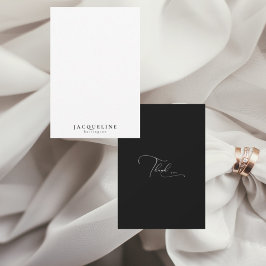 Cartão De Agradecimento Todos Os Seus Agradecimentos Personalizados De B/W