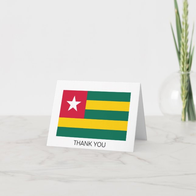 Cartão De Agradecimento Togo (Frente)