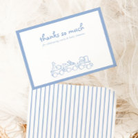 Toile De Jouy Whimsical Blue Chá de fraldas