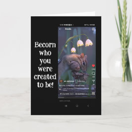 Cartão De Agradecimento "Torne-Se Quem Você Foi Criado! Captura de tela