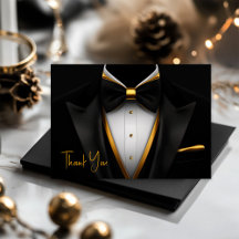 Traje Masculino Preto e Dourado Festa de Aniversár