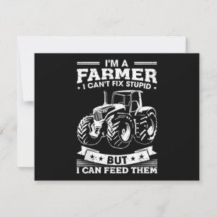 Cartão De Agradecimento Trator de Agricultura Engraçado Eu Sou um Fazendei