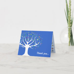 Cartão De Agradecimento Tree of Life Baby Naming Thank You Card