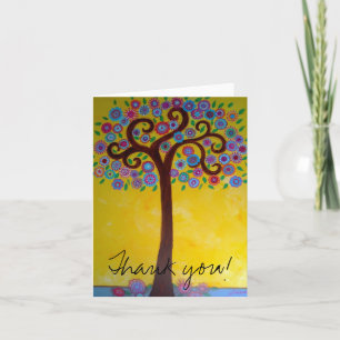 Cartão De Agradecimento Tree of Life Thank You Card