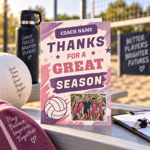 Cartão De Agradecimento Treinador de Netball Obrigado por uma Ótima Tempor