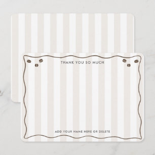 Cartão De Agradecimento Trendy Café Beans Espresso Martini Chá de panela