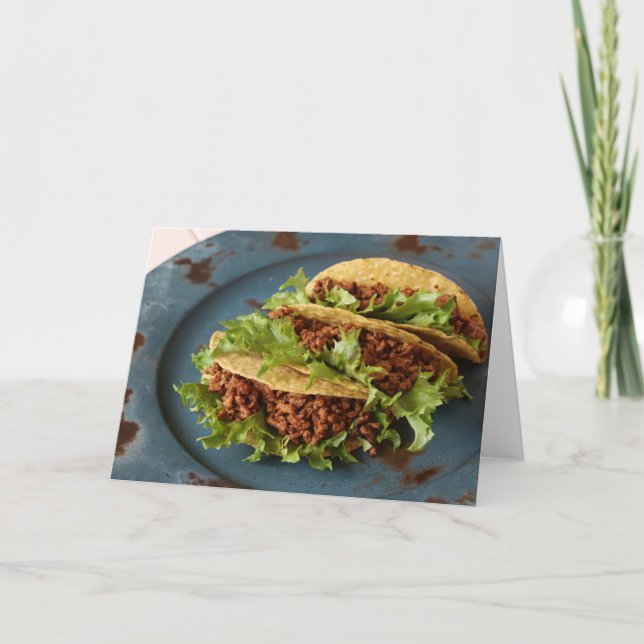 Cartão De Agradecimento Trio do Taco saboroso (Frente)
