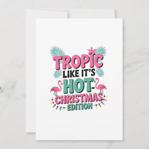 Cartão De Agradecimento Tropic Like It's Hot: Edição de Natal