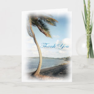 Cartão De Agradecimento Tropical Thank You Card
