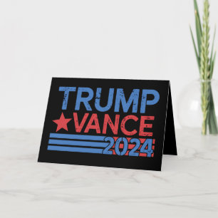 Cartão De Agradecimento Trump Vance 2024 Presidente 47 EUA Vintage
