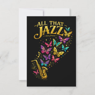 Cartão De Agradecimento Tudo Aquela Jazz