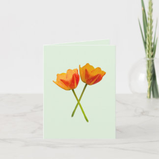 Cartão De Agradecimento Tulipa Duplicada 