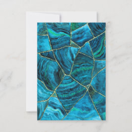 Cartão De Agradecimento Tulum Cenote Turquoise Marble