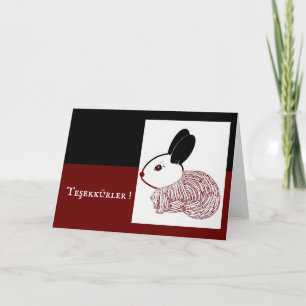 Cartão De Agradecimento turco