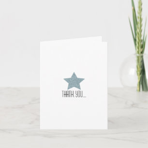 CARTÃO DE AGRADECIMENTO TWINKLE TWINKLE THANK YOU BABY SHOWER CARD