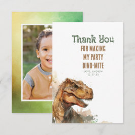 Cartão De Agradecimento Tyronassaurus Rex Dinosaur Aniversário Obrigado Fo